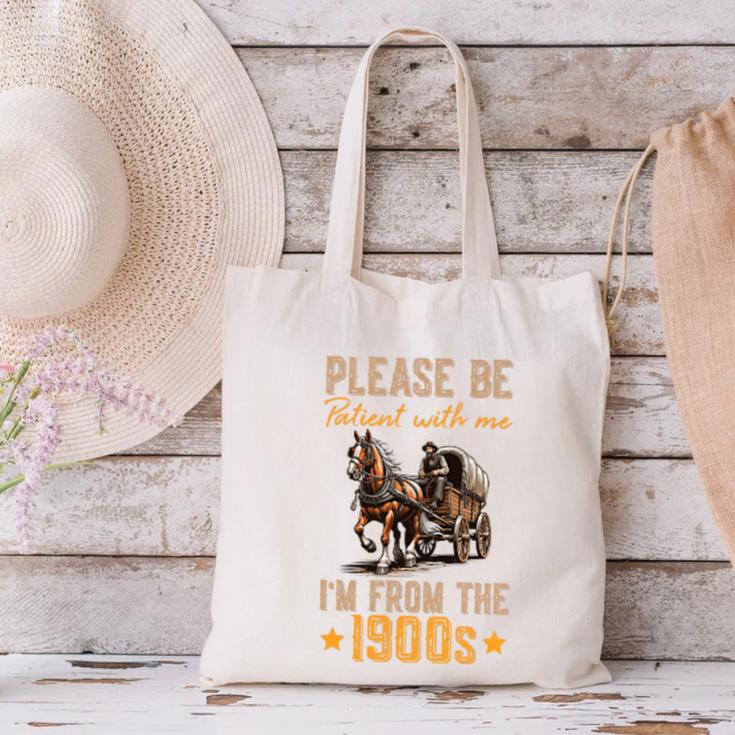 Please Be Patient With Mee I'm From The 1900s Minimalist Premium Canvas Tote Bag Please Be Patient With Mee I'm From The 1900s Minimalist Premium Canvas Tote Bag
