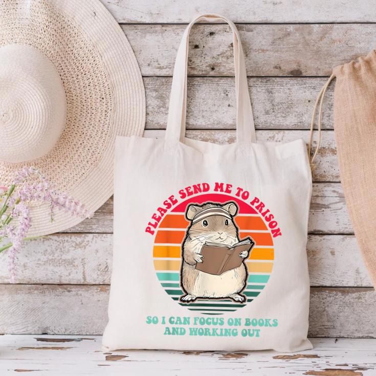 Please Send Me To Prison So I Can Focus On Books Canvas Tote Bag
