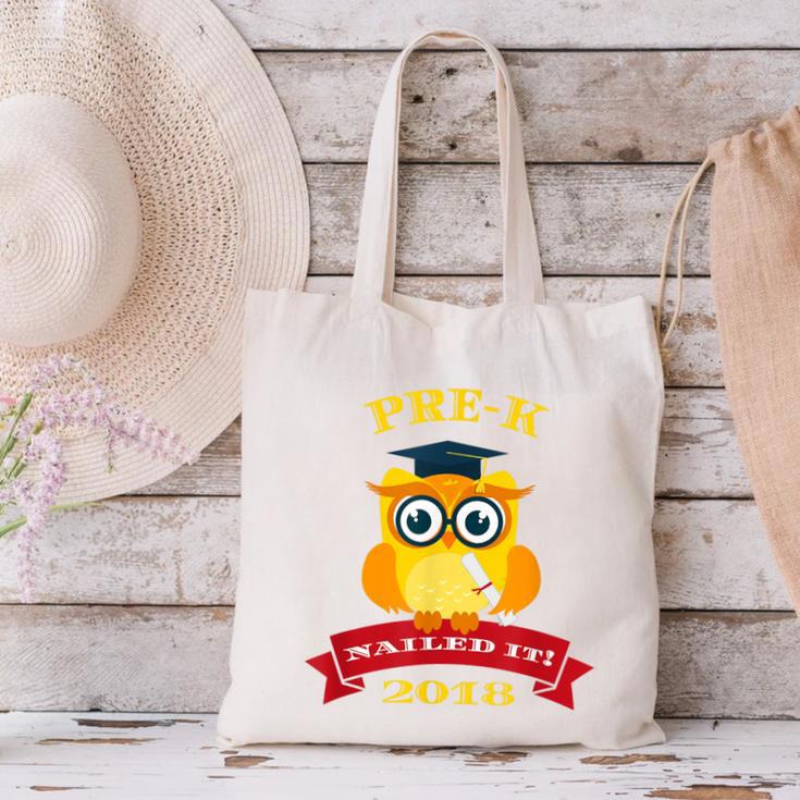 Pre-K Graduation 2018 Cute Owl Canvas Tote Bag
