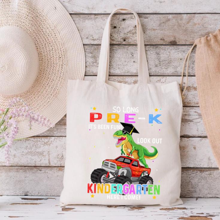 Pre k Graduation 2025 Pre-k Kindergarten Graduate Dinosaur Premium Tri-Blend Canvas Tote Bag