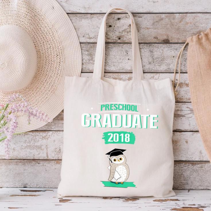 Pre K Graduation Shirt Cute Graduate 2018 Wise Owl Canvas Tote Bag