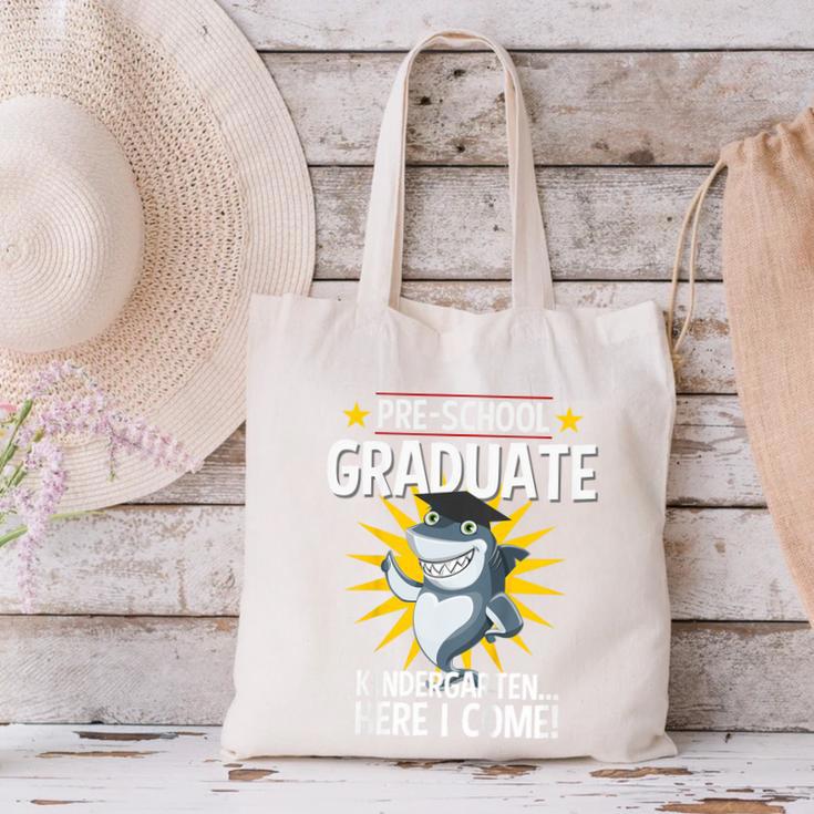 Pre K Graduation Shirts Shark Grad Toddler Canvas Tote Bag