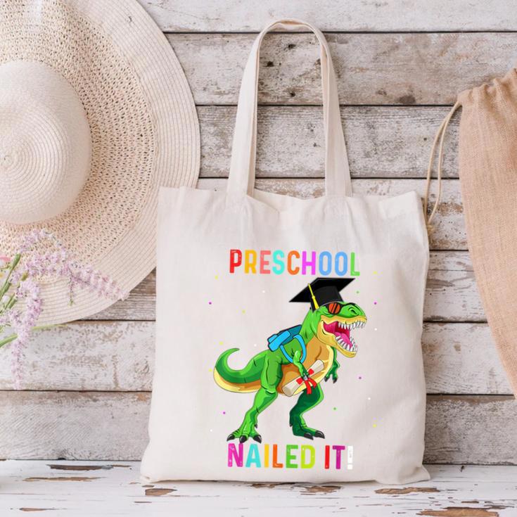 Preschool Graduation Class Of 2022 Graduate Dinosaur Kids Canvas Tote Bag
