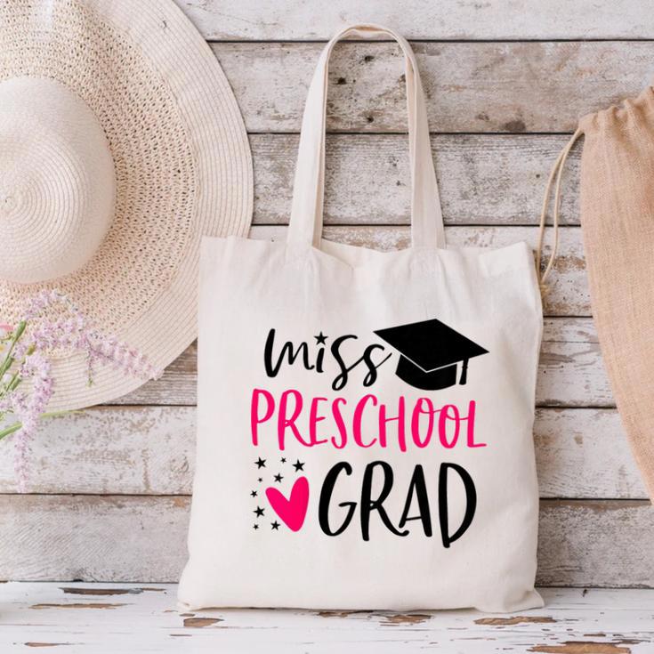 Preschool Graduation Shirt For Girl 2019 Miss Preschool Grad Canvas Tote Bag