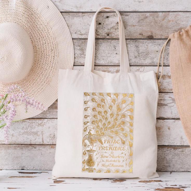 Pride And Prejudice Jane Austen Book Canvas Tote Bag