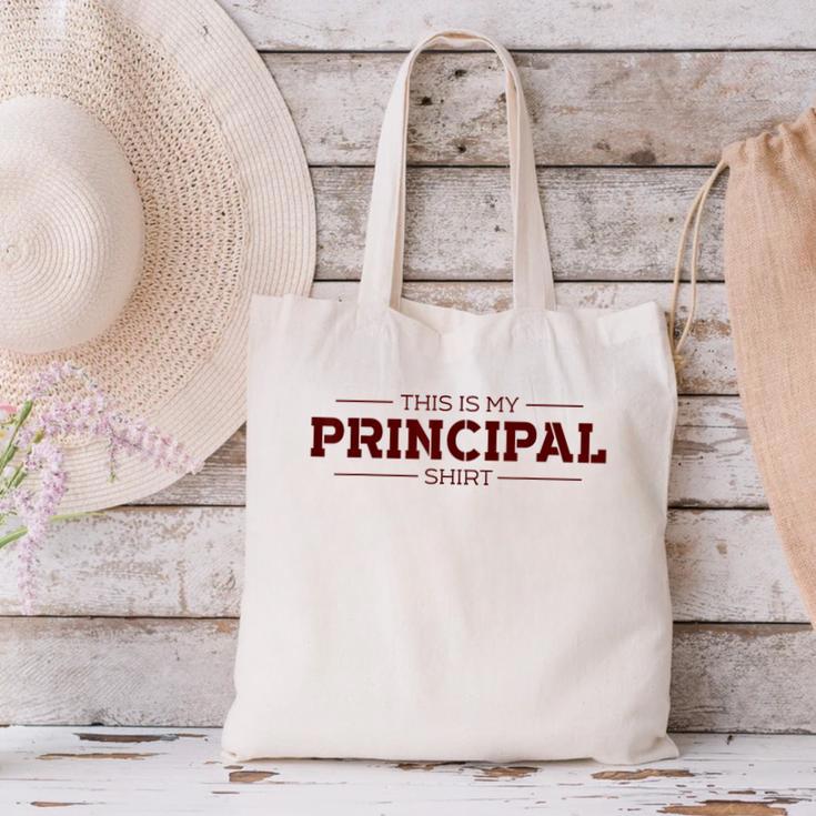 This Is My Principal Shirt Graduation T-Shirt Canvas Tote Bag