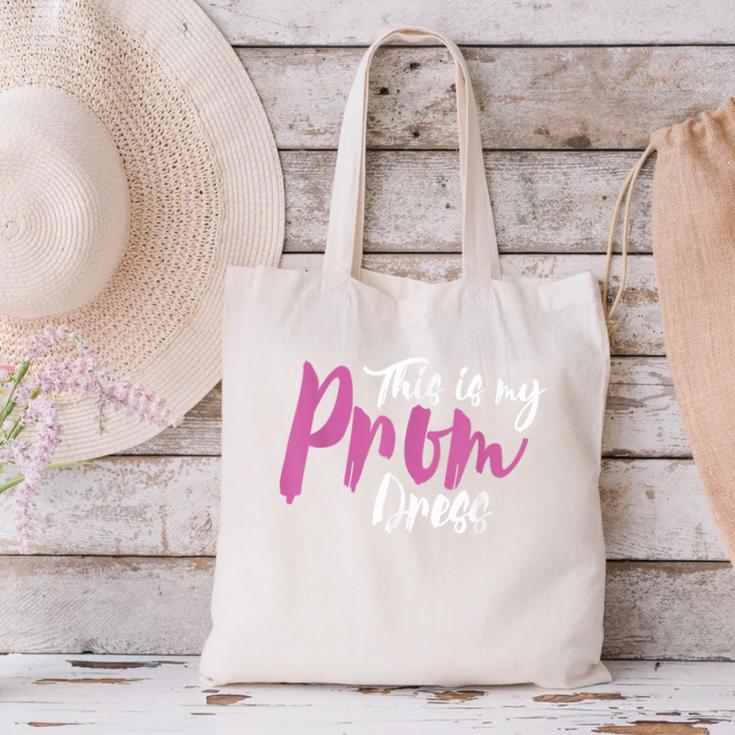 This Is My Prom Dress Shirt Senior Graduation Cute Tee Canvas Tote Bag