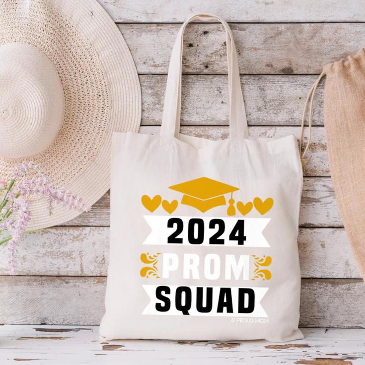 Prom Squad 2024 High School Graduation Party Premium Canvas Tote Bag