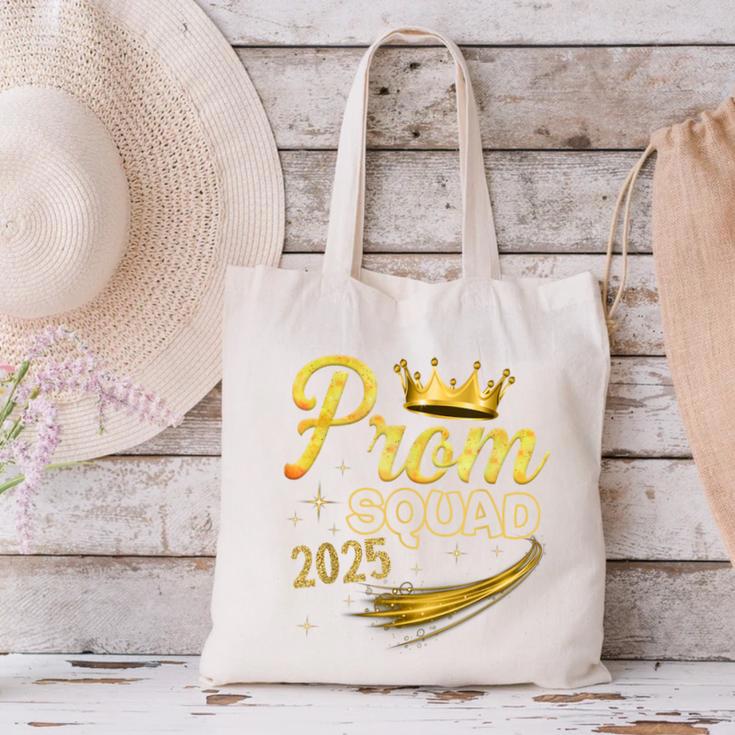 Prom Squad Graduation Class Of 2025 Party Canvas Tote Bag
