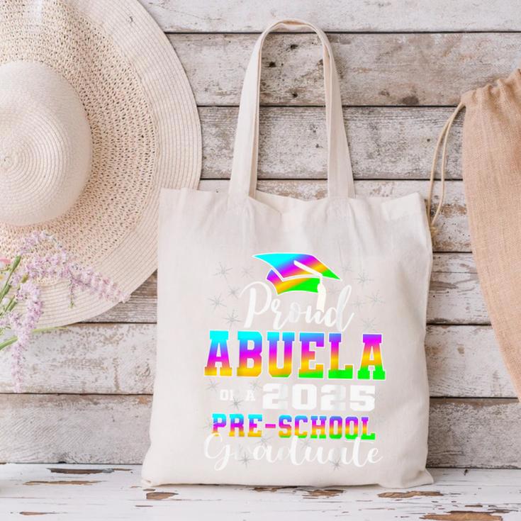Proud Abuela Of Preschool Graduate 2025 Graduation Canvas Tote Bag