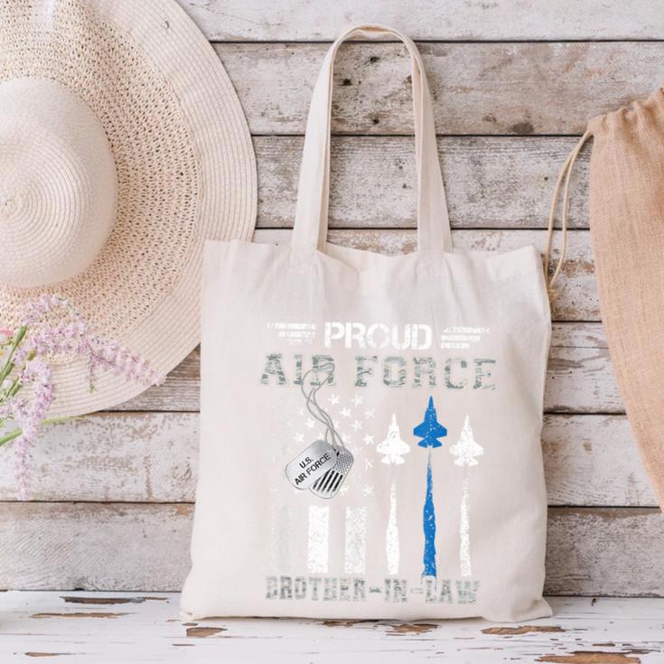 Proud Air Force Brother-In-Law US Air Force Graduation Canvas Tote Bag