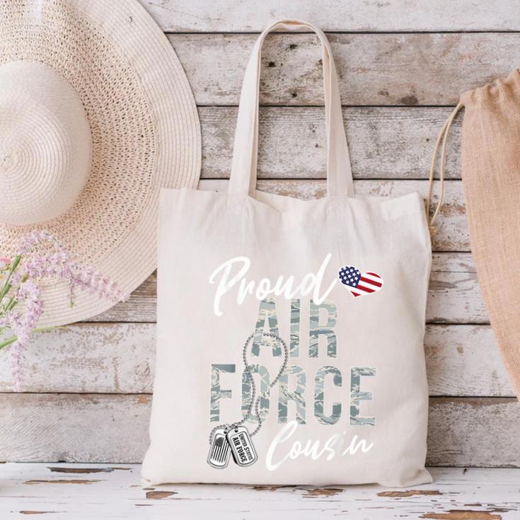 Proud Air Force Cousin US Air Force Graduation Cousin Tee Canvas Tote Bag