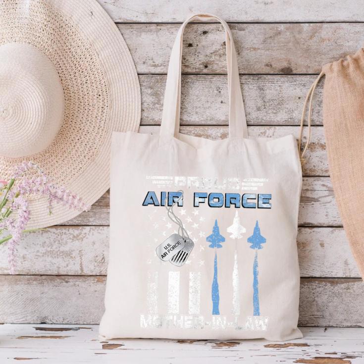 Proud Air Force Mother-In-Law US Air Force Graduation Canvas Tote Bag