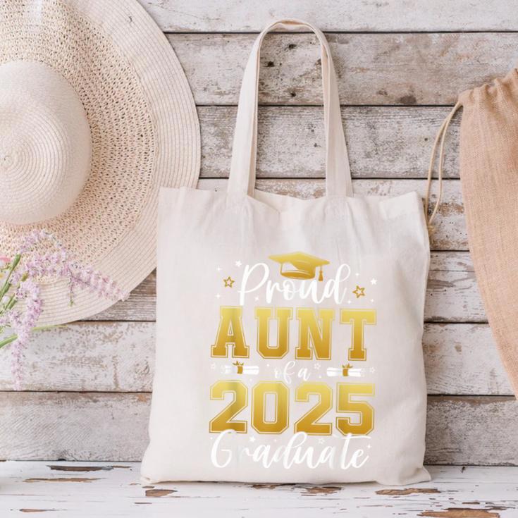 Proud Aunt Of a 2025 Graduate Class Of 2025 Graduation Women Canvas Tote Bag