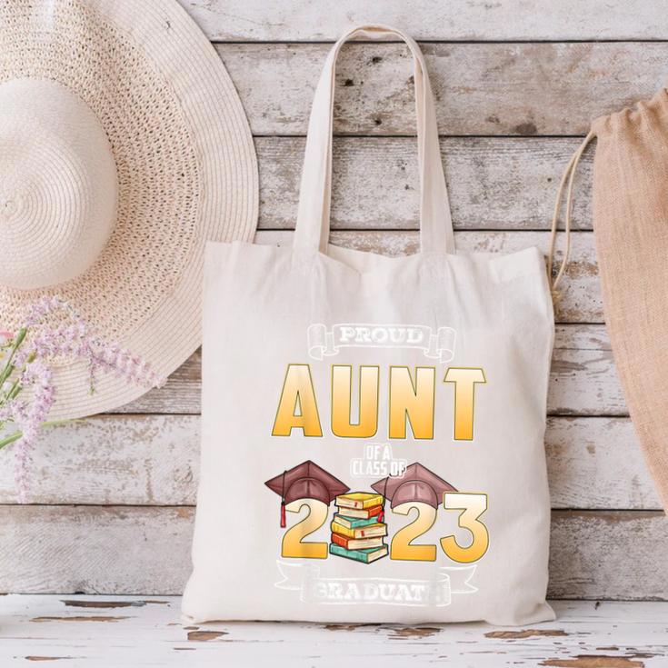 Proud Aunt Of A Class Of 2023 Graduate Graduation Women Canvas Tote Bag