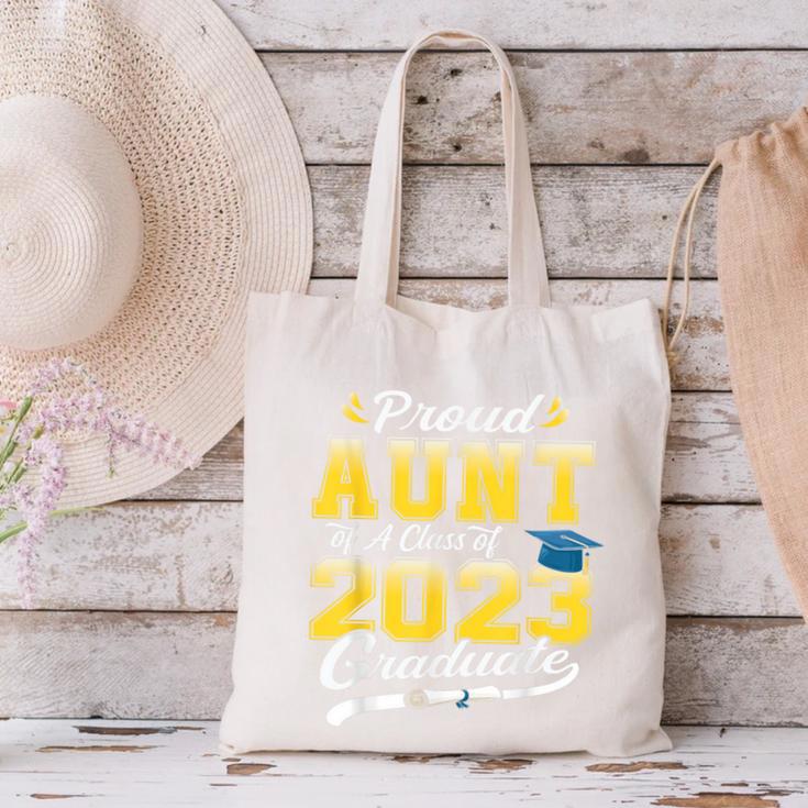 Proud Aunt Of a Class Of 2023 Graduate Senior Graduation Canvas Tote Bag
