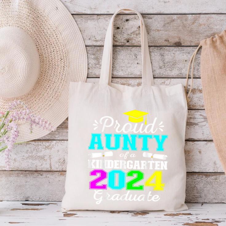 Proud Aunty Of Kindergarten Graduate 2024 Graduation Aunty Canvas Tote Bag
