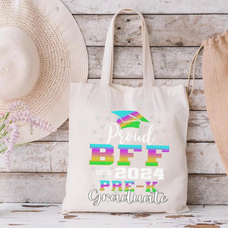 Proud Bff Of PreK School Graduate 2024 Graduation Bff Premium Canvas Tote Bag