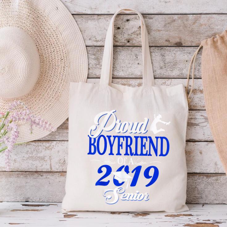 Proud BOYFRIEND Of A Class 2019 Senior Tee Graduation Canvas Tote Bag