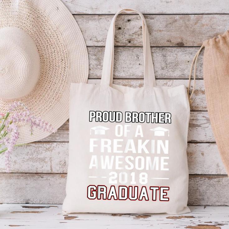 Proud Brother Of A 2018 Graduate Senior GraduationShirt Canvas Tote Bag