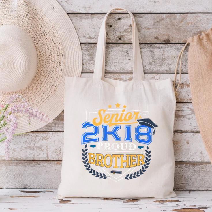 Proud Brother Of A 2018 Senior Shirt Graduation Grad 2K18 Canvas Tote Bag