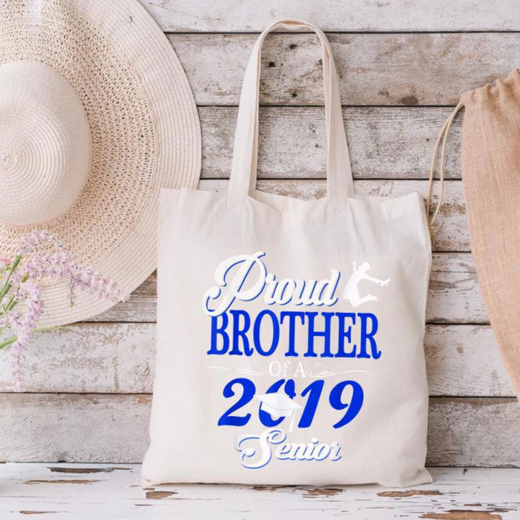Proud BROTHER Of A Class 2019 Senior Tshirt Graduation Canvas Tote Bag
