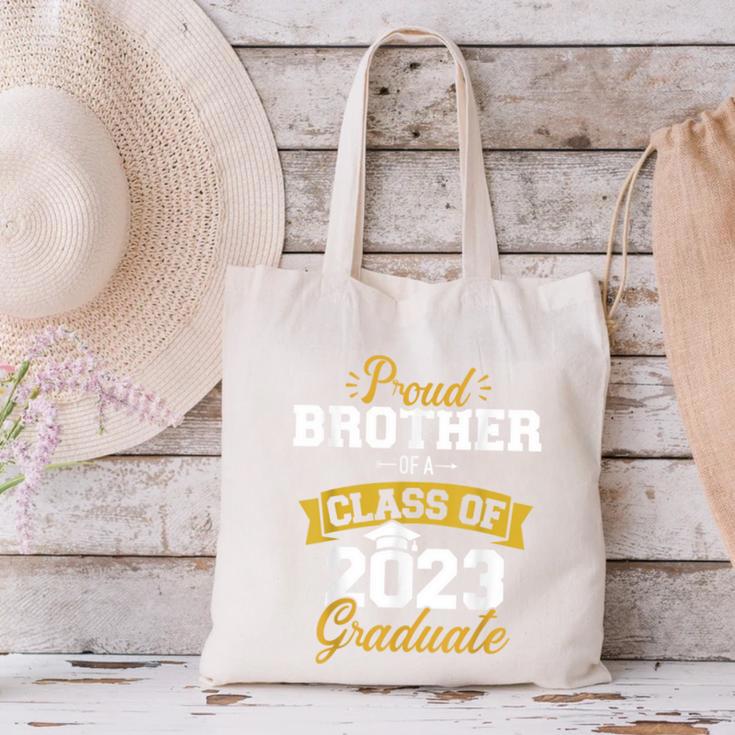Proud Brother Of a Class Of 2023 Graduate Senior Graduation Canvas Tote Bag