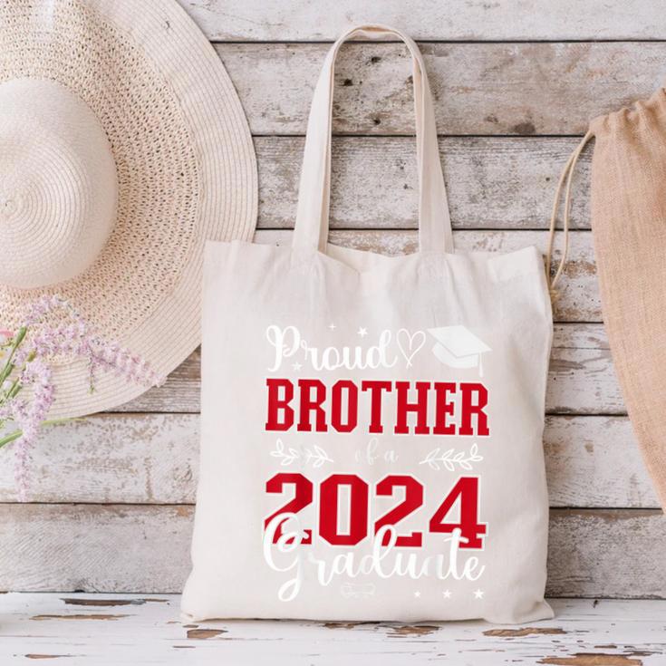 Proud Brother Of a Class Of 2024 Graduate For Graduation Canvas Tote Bag