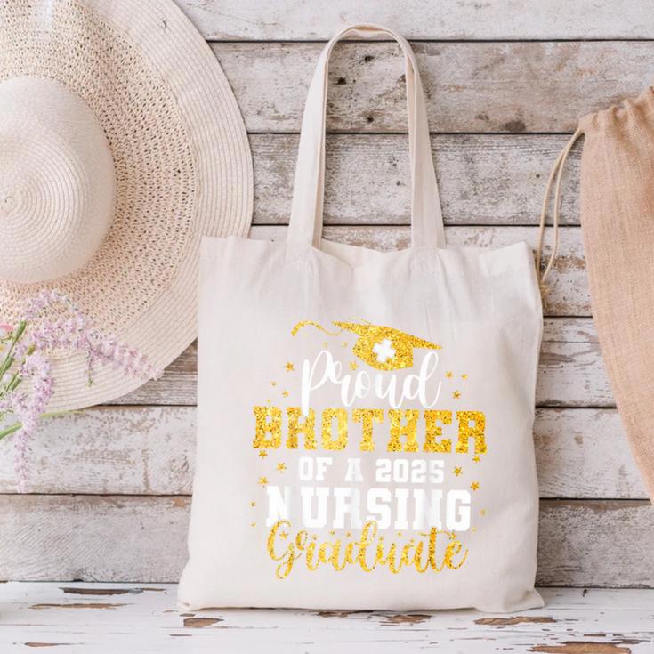 Proud Brother Class Of 2025 Nursing Graduate Graduation Canvas Tote Bag