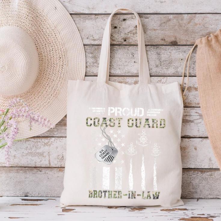 Proud Coast Guard Brother-In-Law US Coast Guard Graduation Canvas Tote Bag