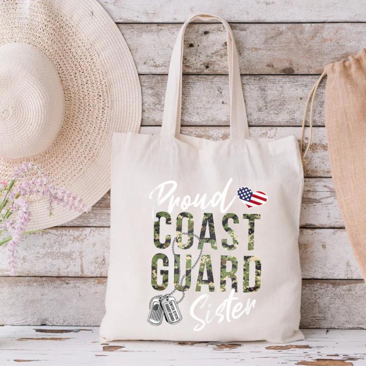 Proud Coast Guard Sister US Coast Guard Graduation Sister Canvas Tote Bag