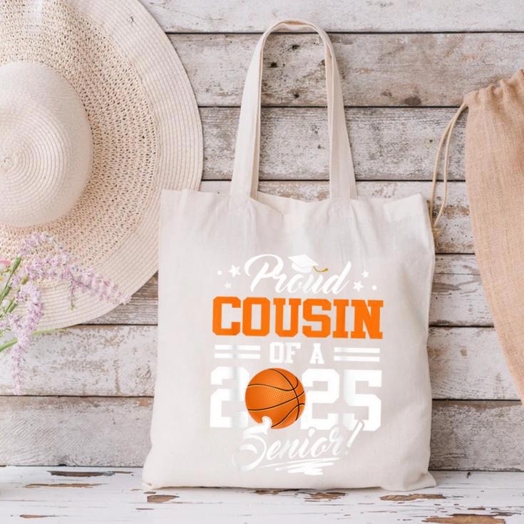 Proud Cousin Of A 2025 Senior Basketball Graduation Canvas Tote Bag