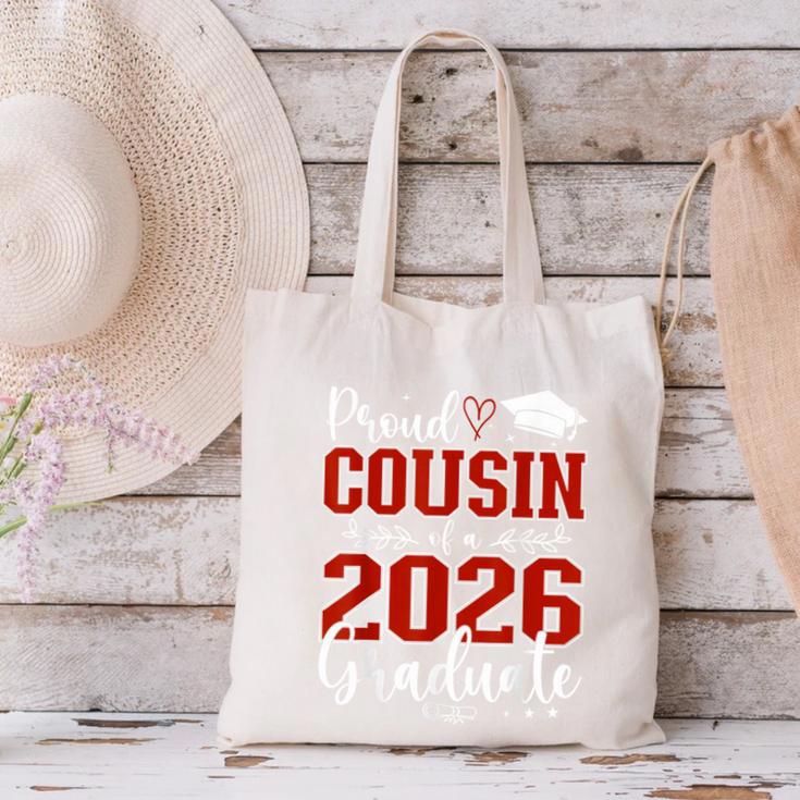 Proud Cousin Of a Class Of 2026 Graduate Senior Graduation Canvas Tote Bag