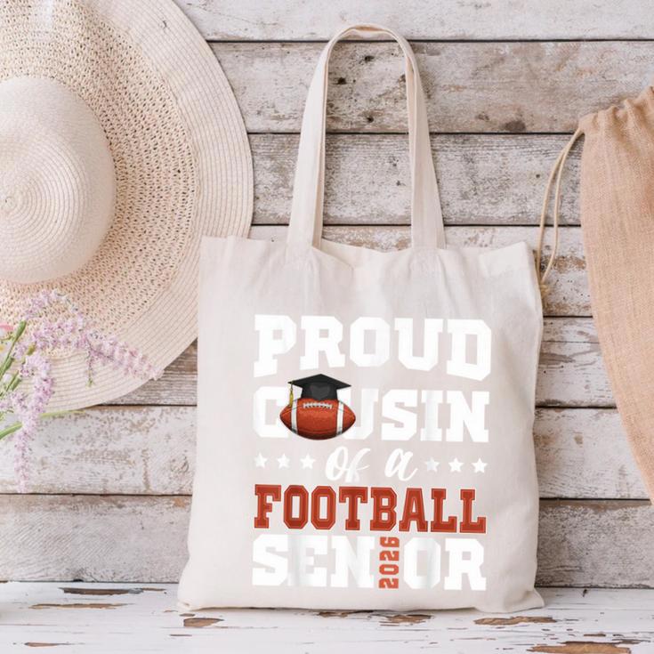 Proud Cousin Of a Football Senior 2026 Graduation Gifts Canvas Tote Bag