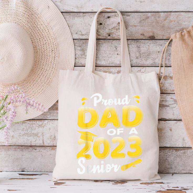 Proud Dad Of A 2023 Senior Graduation Canvas Tote Bag