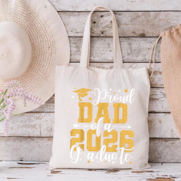 Proud Dad Of A 2026 Graduate Senior Graduation Class Of 2026 Canvas Tote Bag