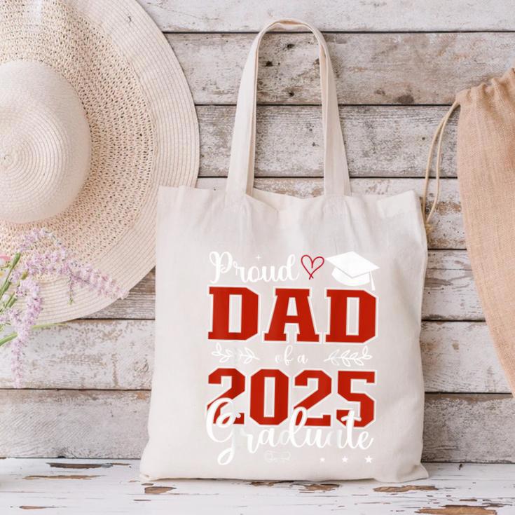 Proud Dad Of a Class Of 2025 Graduate For Graduation Canvas Tote Bag