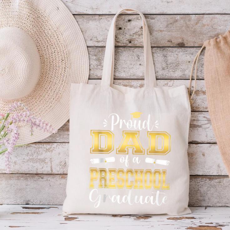 Proud Dad Of Pre School Graduate 2023 Graduation Dad Canvas Tote Bag
