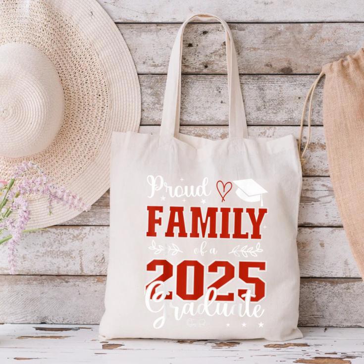 Proud Family Of a Class Of 2025 Graduate For Graduation Canvas Tote Bag