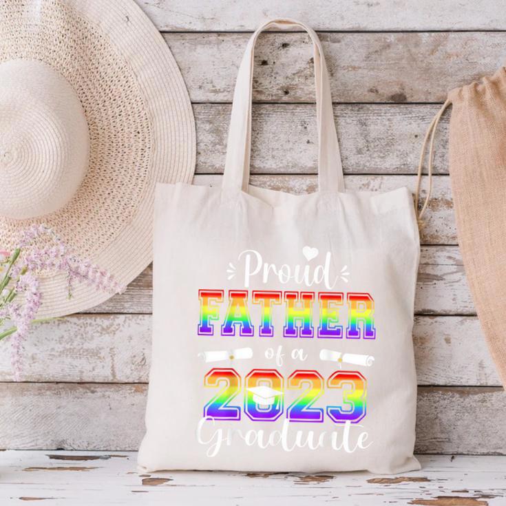 Proud Father Of 2023 Graduate Class 2023 Graduation Family Canvas Tote Bag