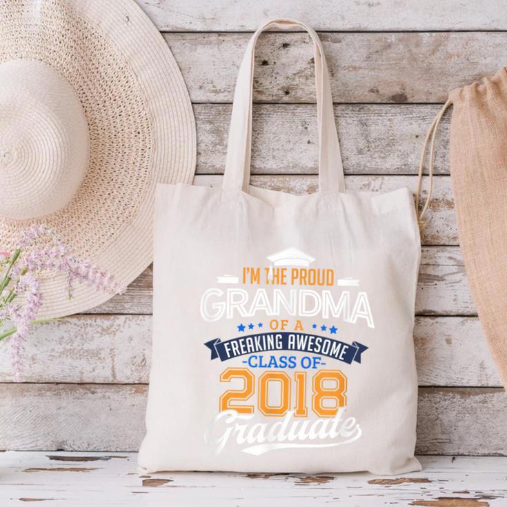 Proud Grandma Of A 2018 Graduate Shirt Graduation Grad Class Canvas Tote Bag