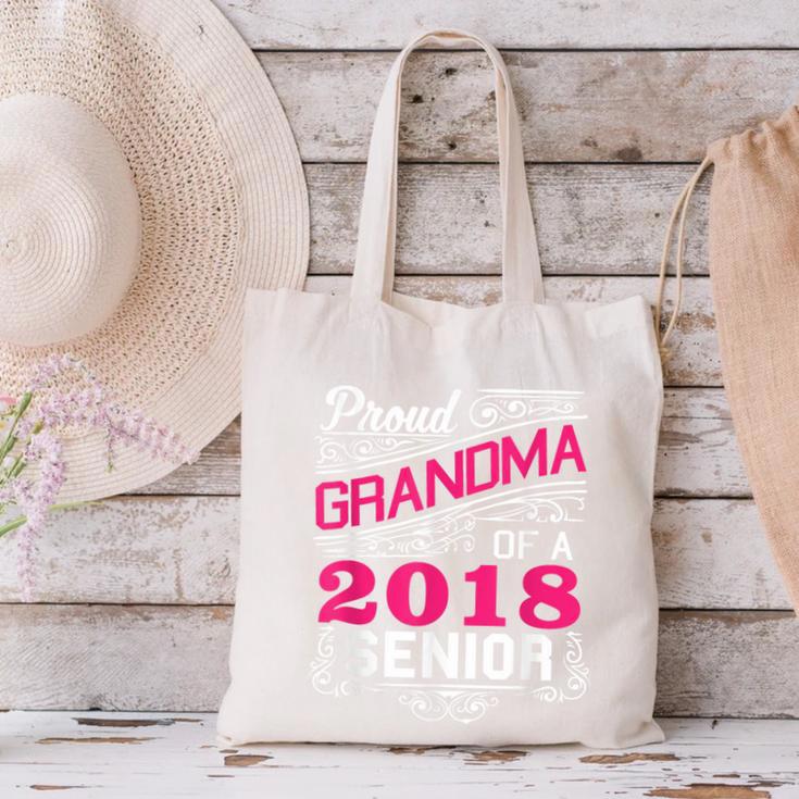 Proud Grandma Of a 2018 Senior Tshirt Graduation Canvas Tote Bag