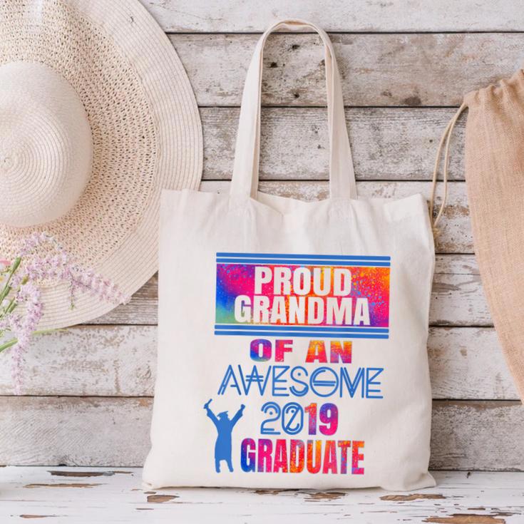 Proud Grandma Of A 2019 Graduate Senior Class Graduation Canvas Tote Bag