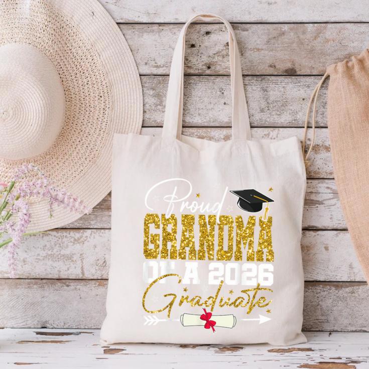 Proud Grandma Of Senior 2026 Graduate Family Graduation 2026 Canvas Tote Bag