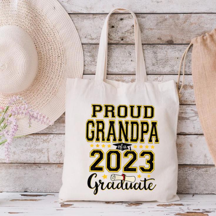 Proud Grandpa Of A 2023 Graduate Graduation Canvas Tote Bag