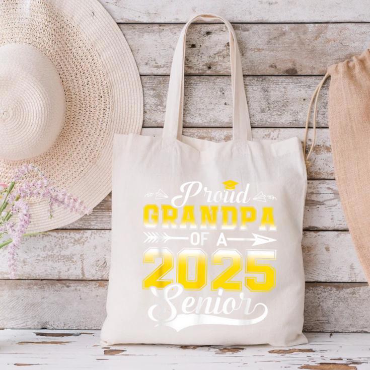 Proud Grandpa Of a 2025 Senior Graduate Graduation Canvas Tote Bag