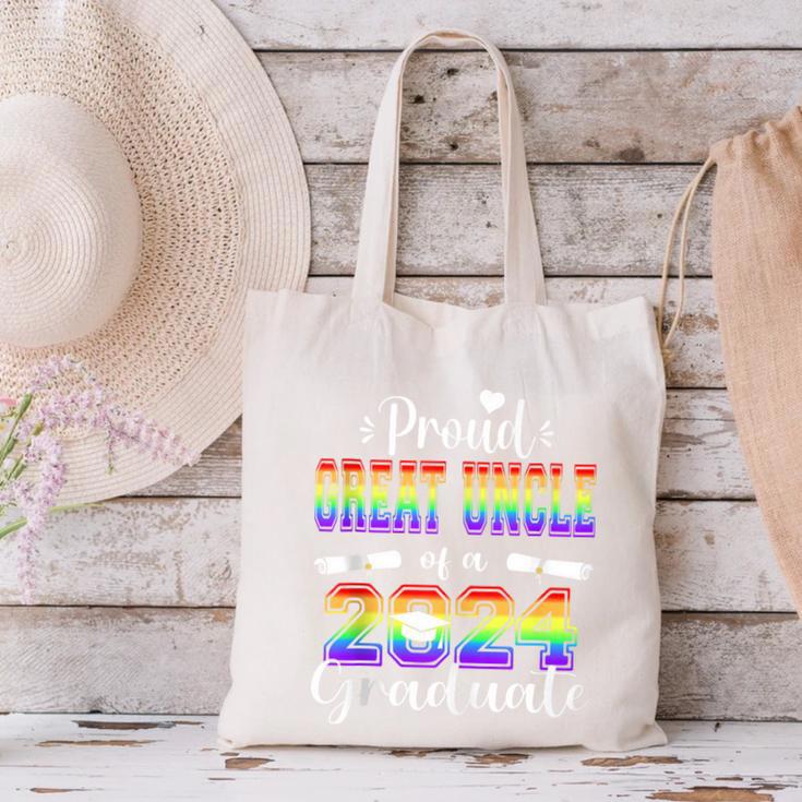 Proud Great Uncle Of 2024 Graduate Class 2024 Graduation Canvas Tote Bag