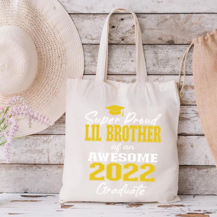 Proud Little Brother Of 2022 Graduate Class 2022 Graduation Canvas Tote Bag