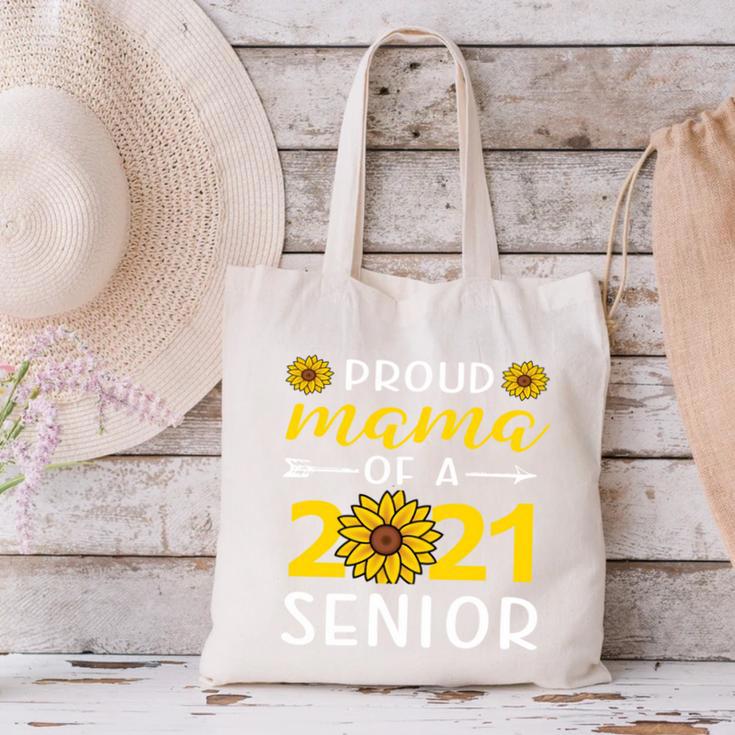 Proud Mama Of a 2021 Graduate Senior Mom 2021 Graduation Canvas Tote Bag