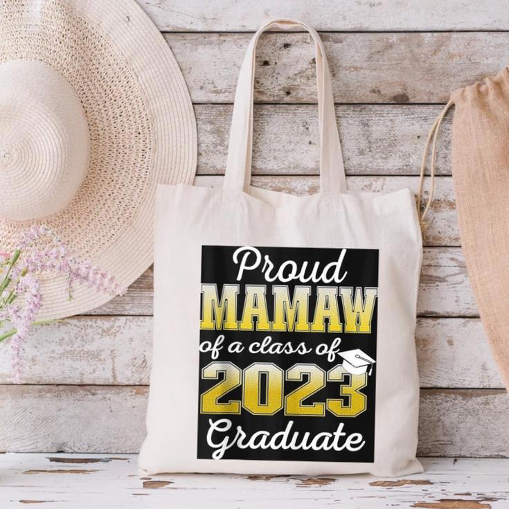 Proud Mamaw Of 2023 Graduate Class 2023 Graduation Family Canvas Tote Bag